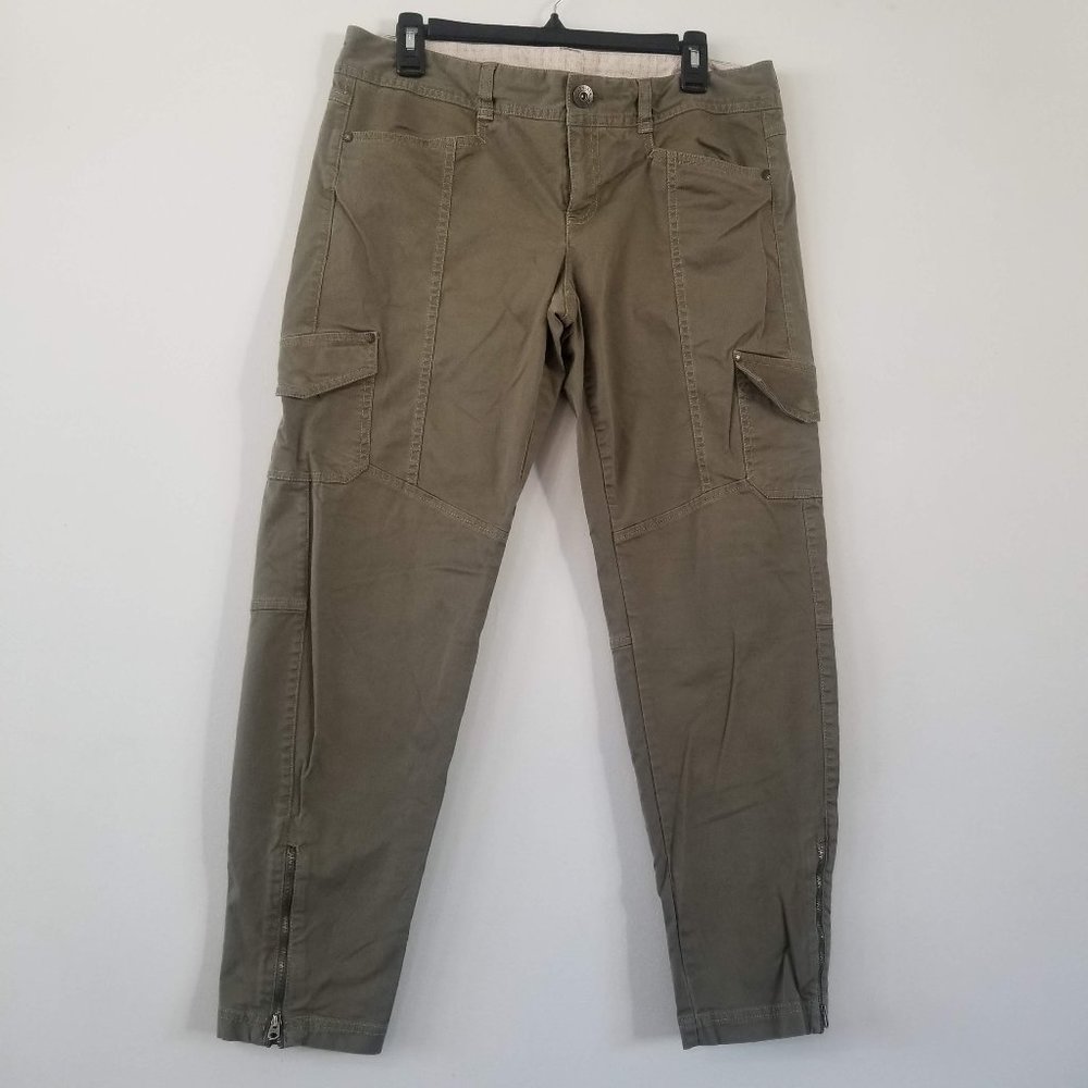Athleta Green Army Cargo Pant Size 12P